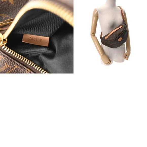LOUIS VUITTON Louis Vuitton Monogram Bum Bag Brown M43644 Men's Canvas Body - Picture 12 of 12